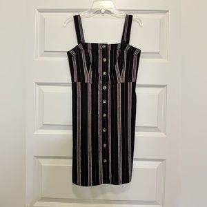 XS Hollister Black Striped Dress